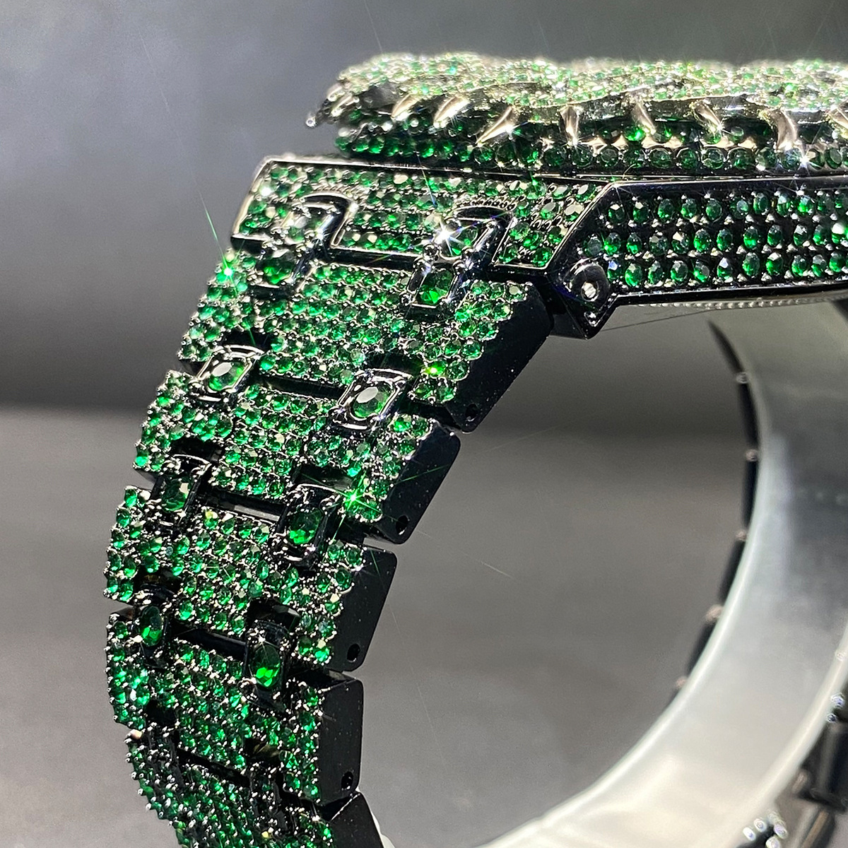 Moissanite Paved Thorn Design Watch