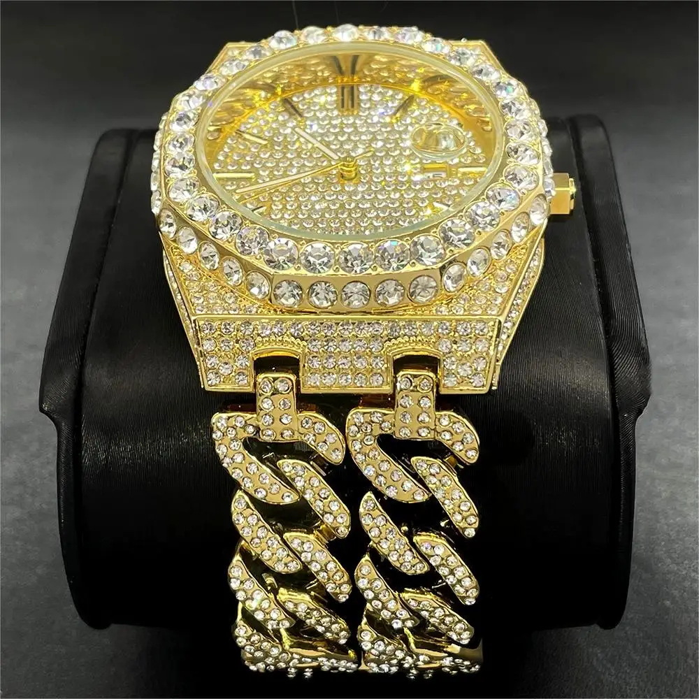 Iced-out Diamond Moissanite Watch