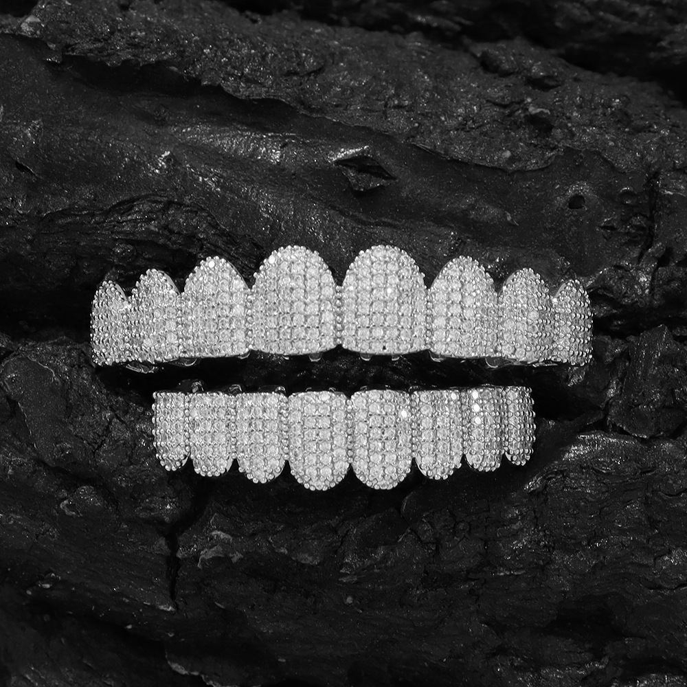 Moissanite Exaggerated Rap Prop Grillz