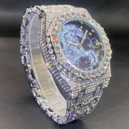 Year Horse Starry Sky Horse Motif and Full Moissanite Setting Watch