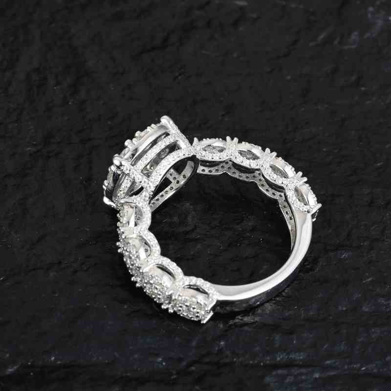 Moissanite Brilliant and Elegant Princess Ring