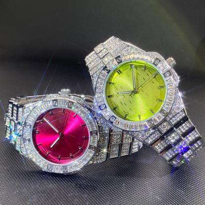 Stylish Fully Paved Moissanite Watch
