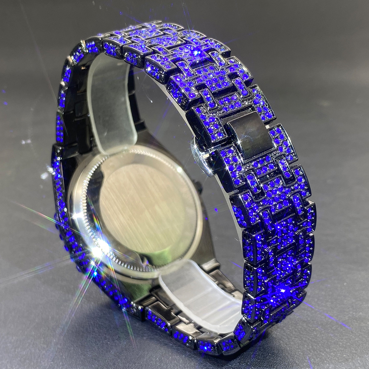 Niche Moissanite Watch with Luminous Hands