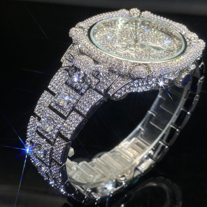 Moissanite Exquisitely Designed Opulent Skull Watch