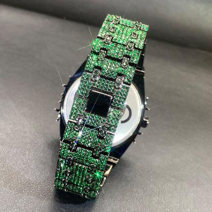 Moissanite Paved Thorn Design Watch