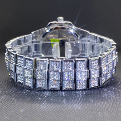 Stylish Fully Paved Moissanite Watch