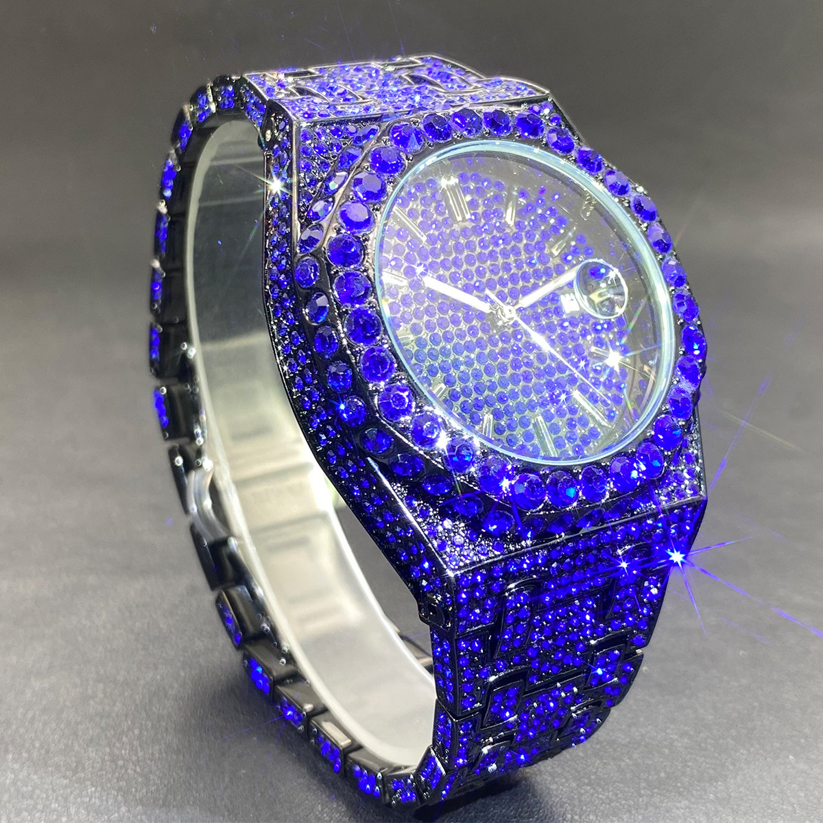 Niche Moissanite Watch with Luminous Hands