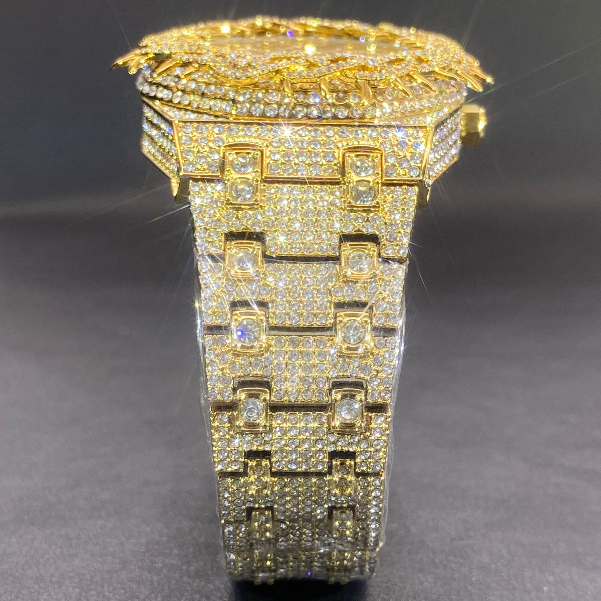 Iced Out Thorn Crown Men Watch 