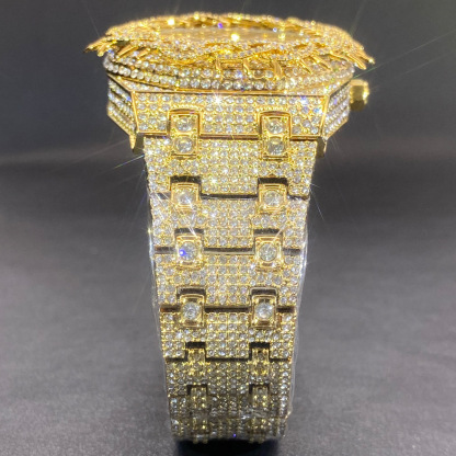 Iced Out Thorn Crown Men Watch 