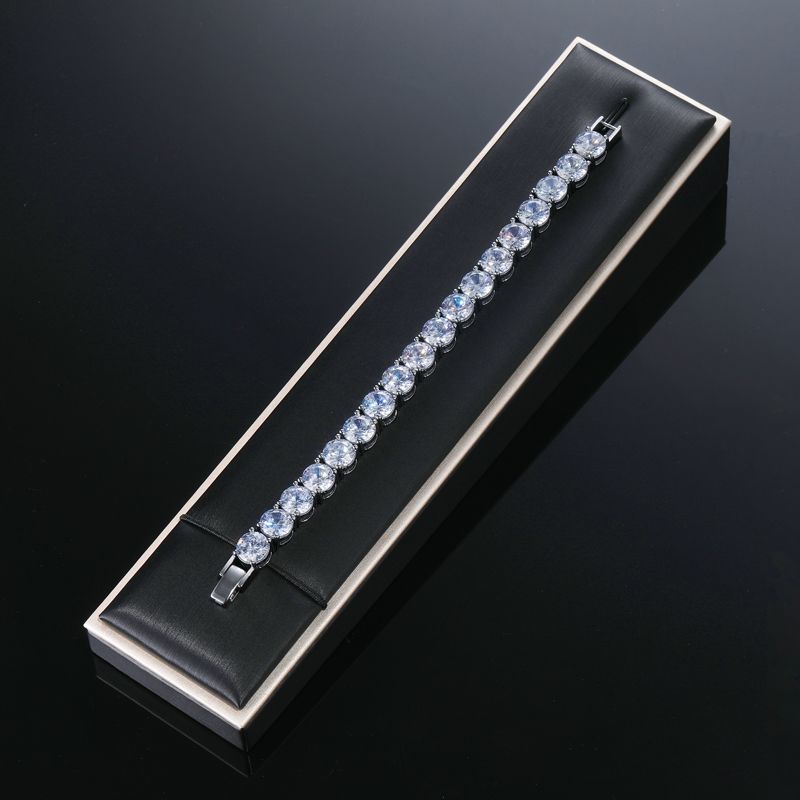 Iced 8mm Moissanite Tennis Bracelet