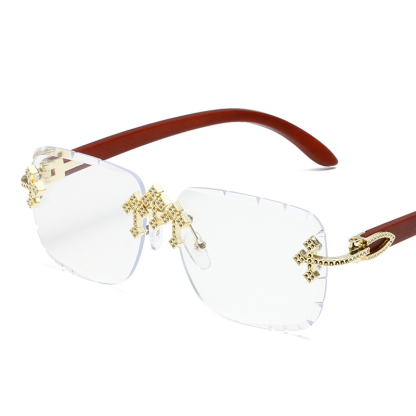 Fashionable Patterned Frameless Sunglasses