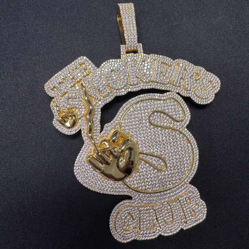 Moissanite Smokers Club Hip-Hop Pendant