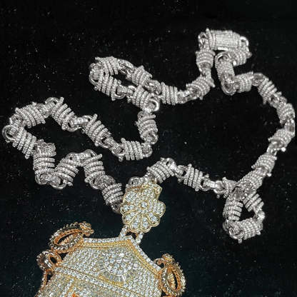 Designer Magical Sword Moissanite Pendant Smaller Version