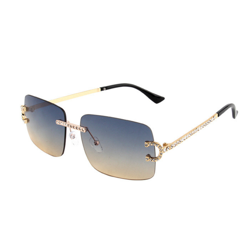 Fashion Frameless Diamond Sunglasses