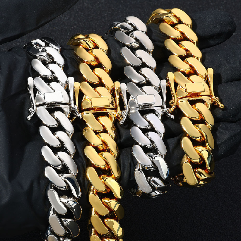 30mm/40mm Classic Glossy Cuban Bracelet