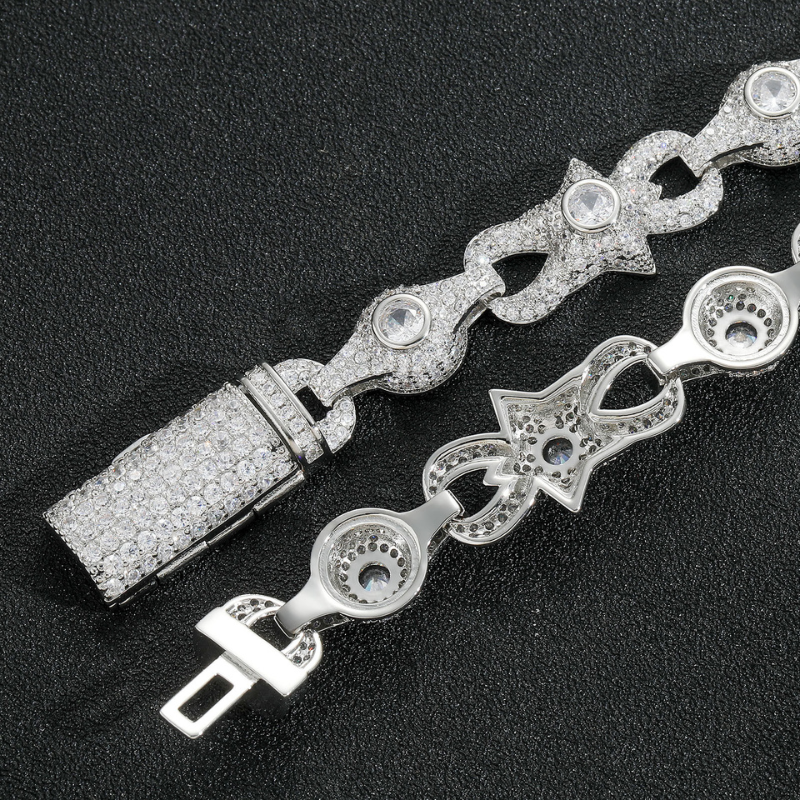 10mm Moissanite Creative Star Eye Cuban Chain