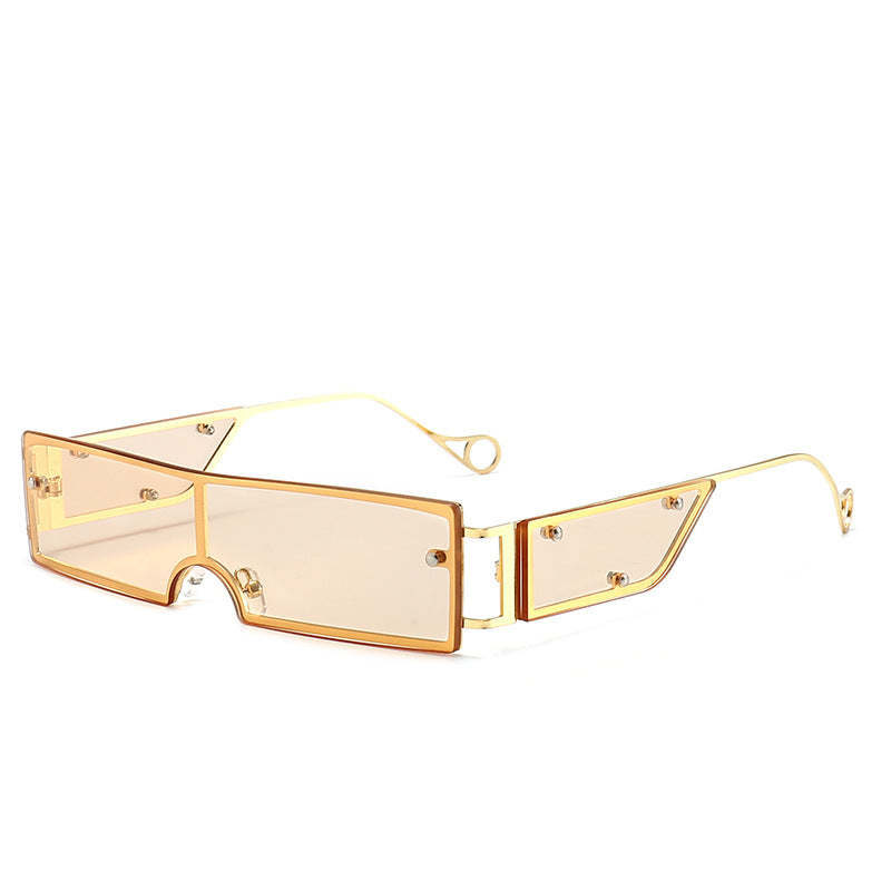 Fashionable Rectangular Rimless Sunglasses