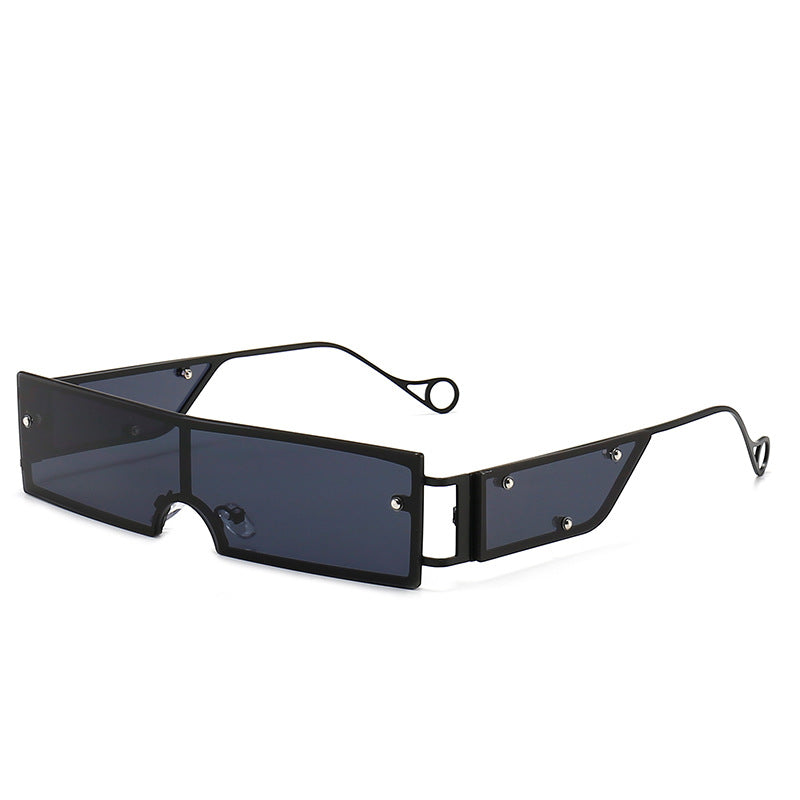 Fashionable Rectangular Rimless Sunglasses