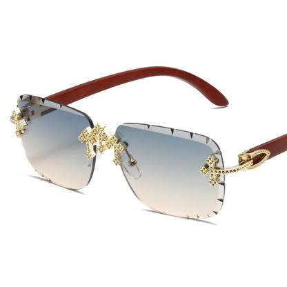 Fashionable Patterned Frameless Sunglasses