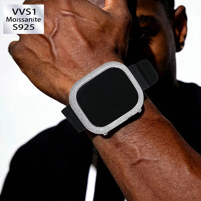 49mm Apple Watch Ultra Moissanite Bezel