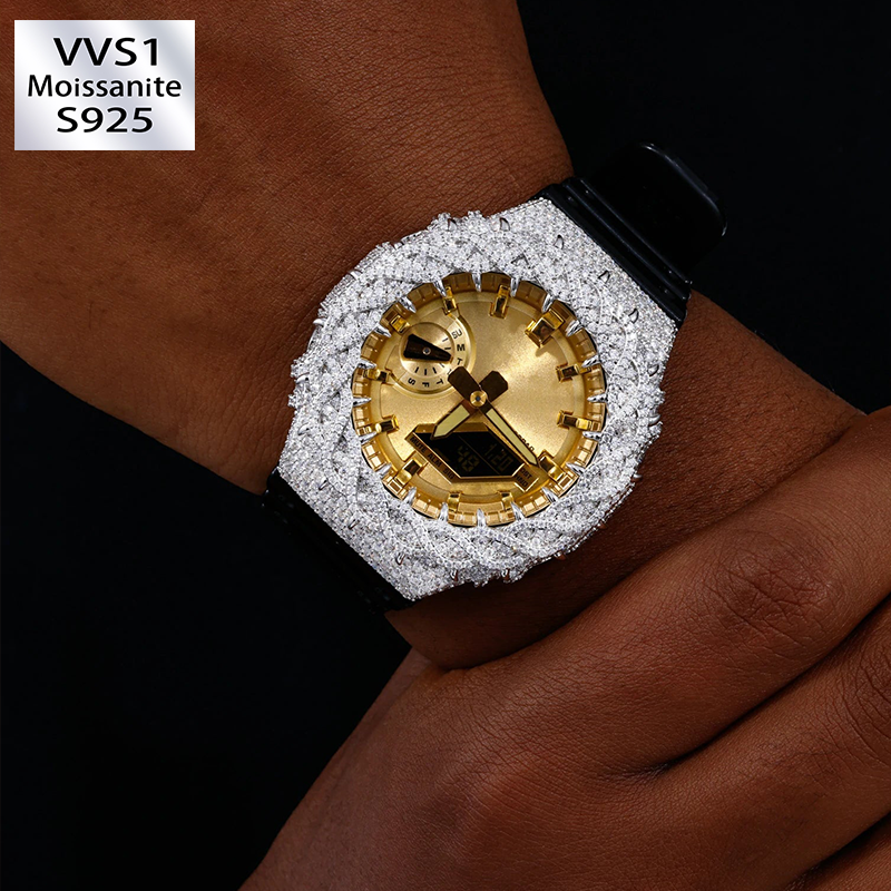 Moissanite Thorn Spiked Watch Case for GA2100
