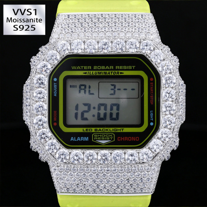 Moissanite Iced Out Hip Hop Bezle For DW5600BBR Watch