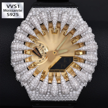 Moissanite GA2100 spiky watch case