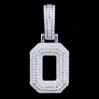 Moissanite Classic Letter Pendant