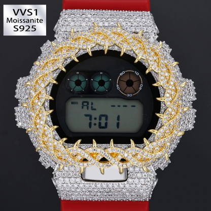 Moissanite Vine Thorns Watch Case for DW6900 SERIES