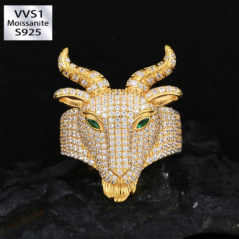 Moissanite Unique Sheep Ring
