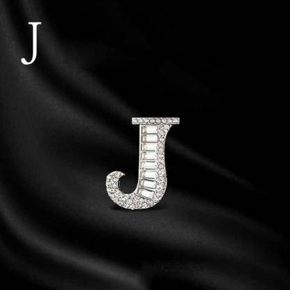 Moissanite Hip Hop Letter Brooch