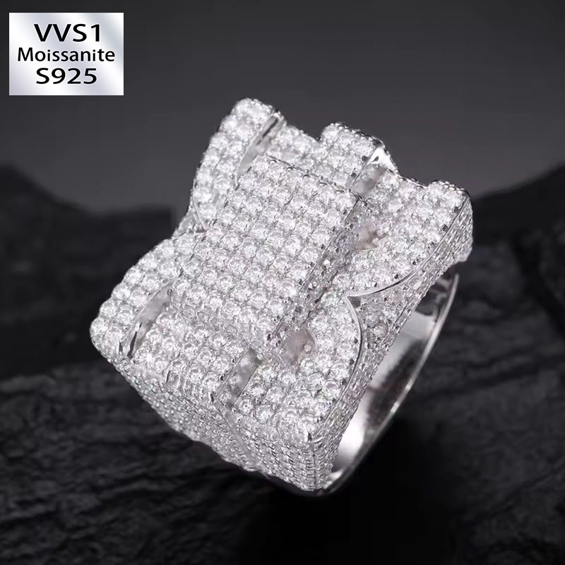 Moissanite Creative Square Ring