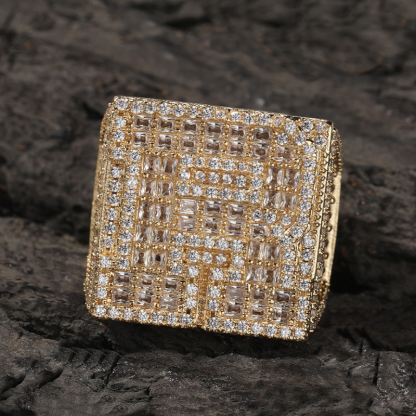 Moissanite Custom Letter Ring（Only one letter can be customized）