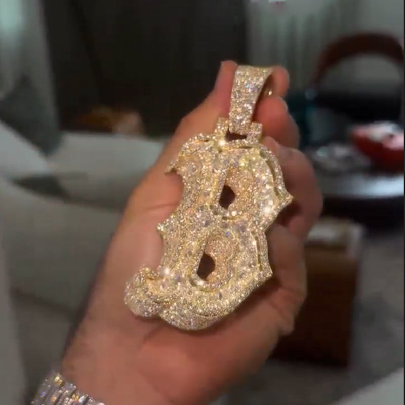Moissanite Peak Galaxy Art Design Pendant