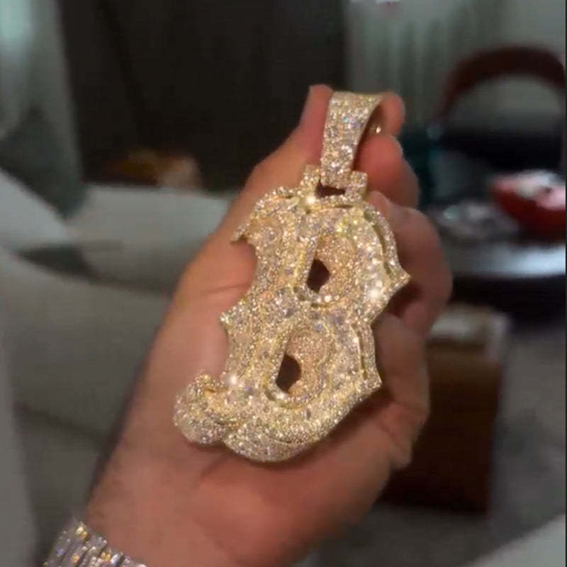 Moissanite Peak Galaxy Art Design Pendant