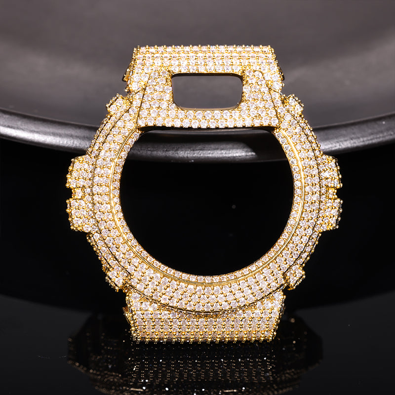 Moissanite Iced Out Bezel For DW6900RL-1AC Watch