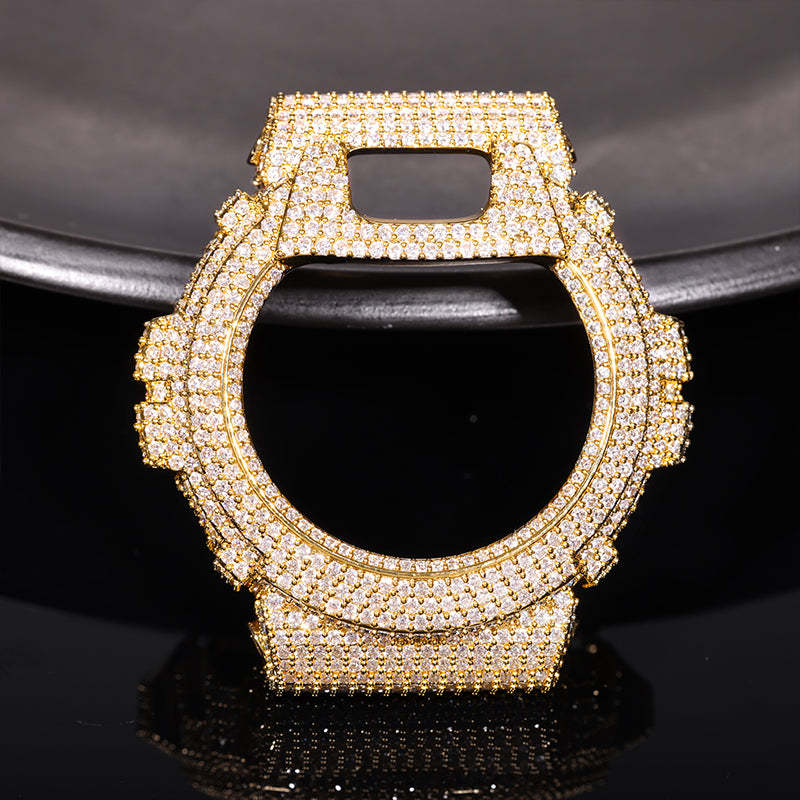 Moissanite Iced Out Bezel For DW6900RL-1AC Watch