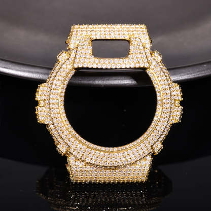 Moissanite Iced Out Bezel For DW6900RL-1AC Watch
