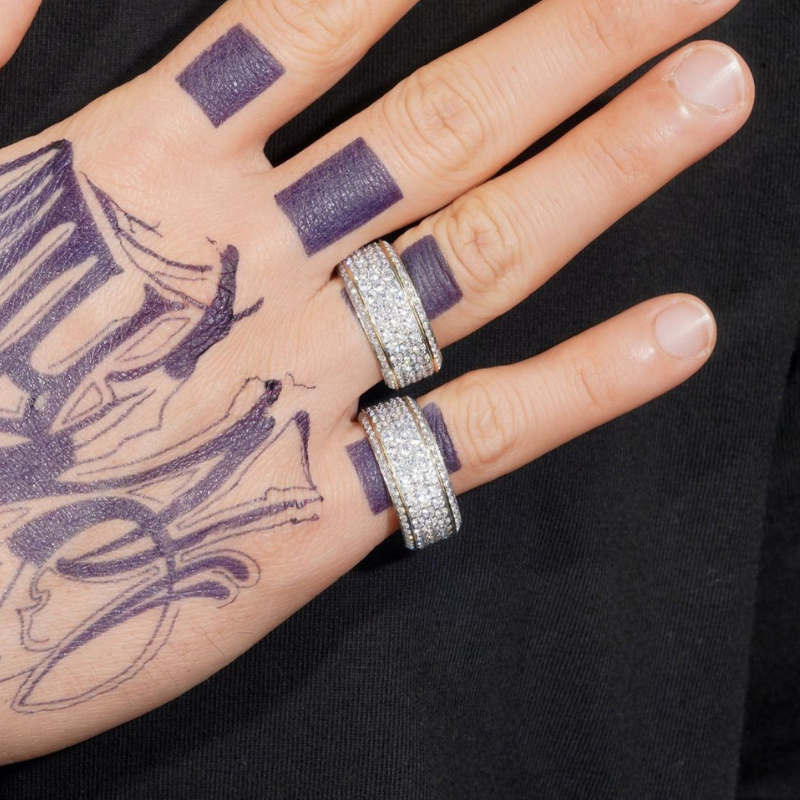 Moissanite Luxury Full of Diamond Ring