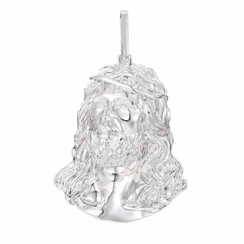 Moissanite Hip Hop Polished Jesus Pendant