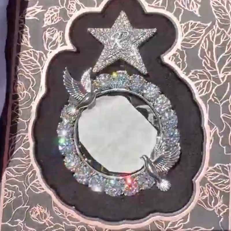 Peace Dove Stars World  Moissanite Customized Pendant