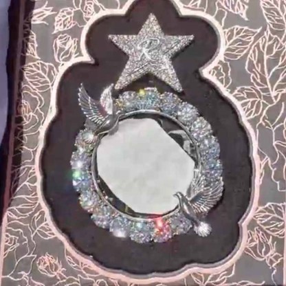 Peace Dove Stars World  Moissanite Customized Pendant