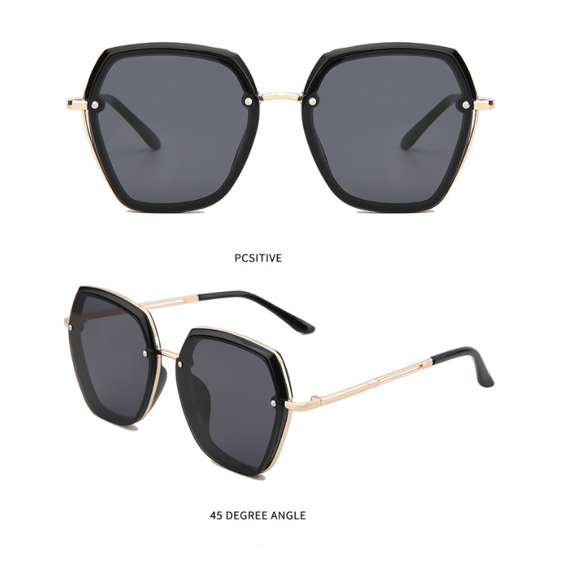 Retro Chic Geometric UV Protection Sunglasses