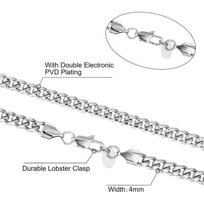 4mm Miami Cuban Link Chain KRKC