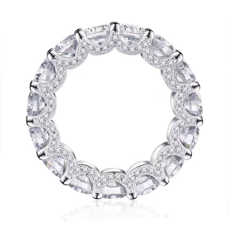 5mm Bling Frost Ice Out Diamond Ring