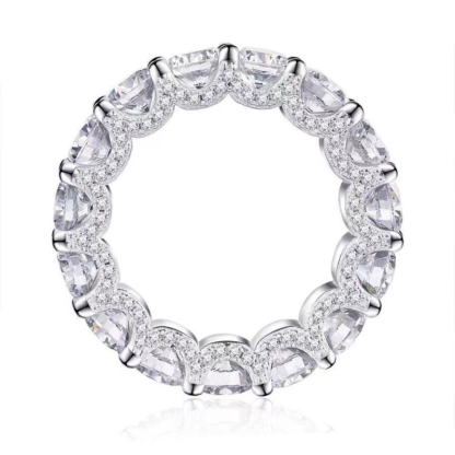 5mm Bling Frost Ice Out Diamond Ring