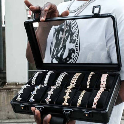 Premium Aluminum Alloy Hip-Hop Jewelry Box