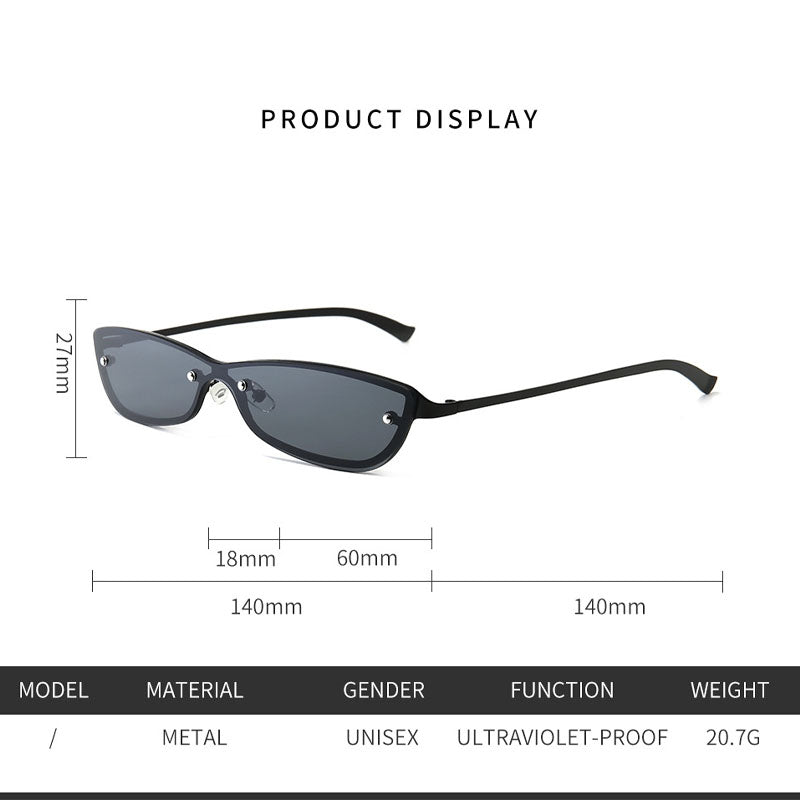 Stylish Personality One-piece Small Frame Sunglasses