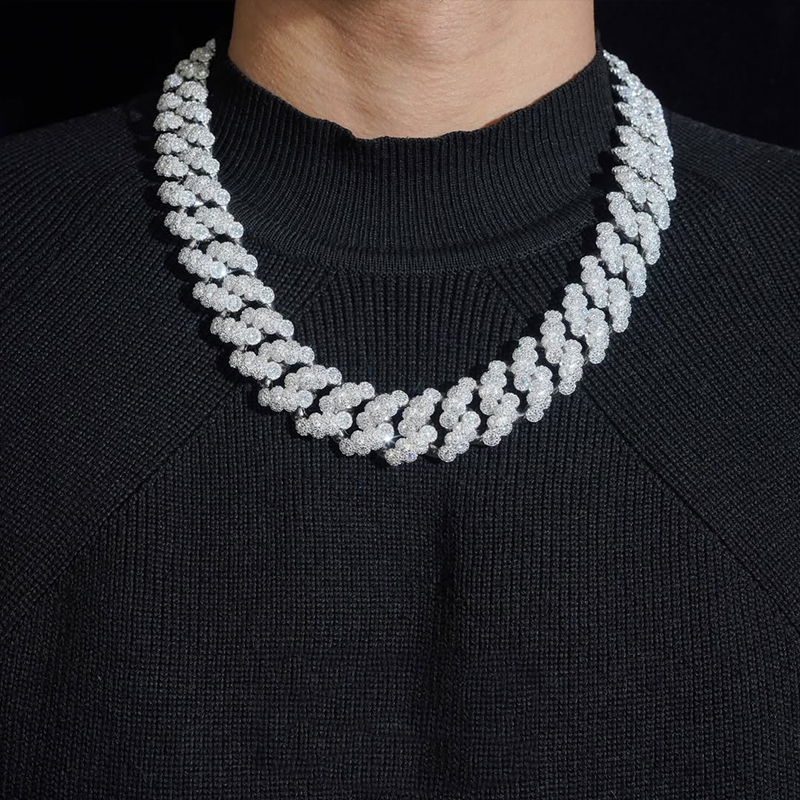 Moissanite Luxury Unique Design Cuban Chain