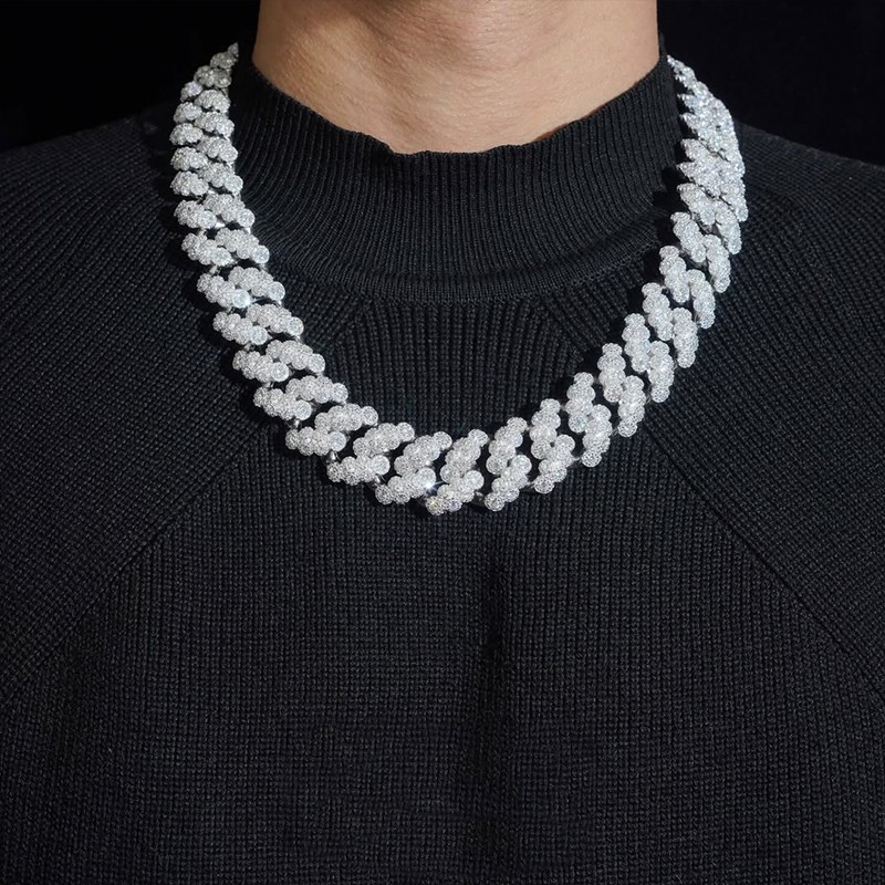 Moissanite Luxury Unique Design Cuban Chain